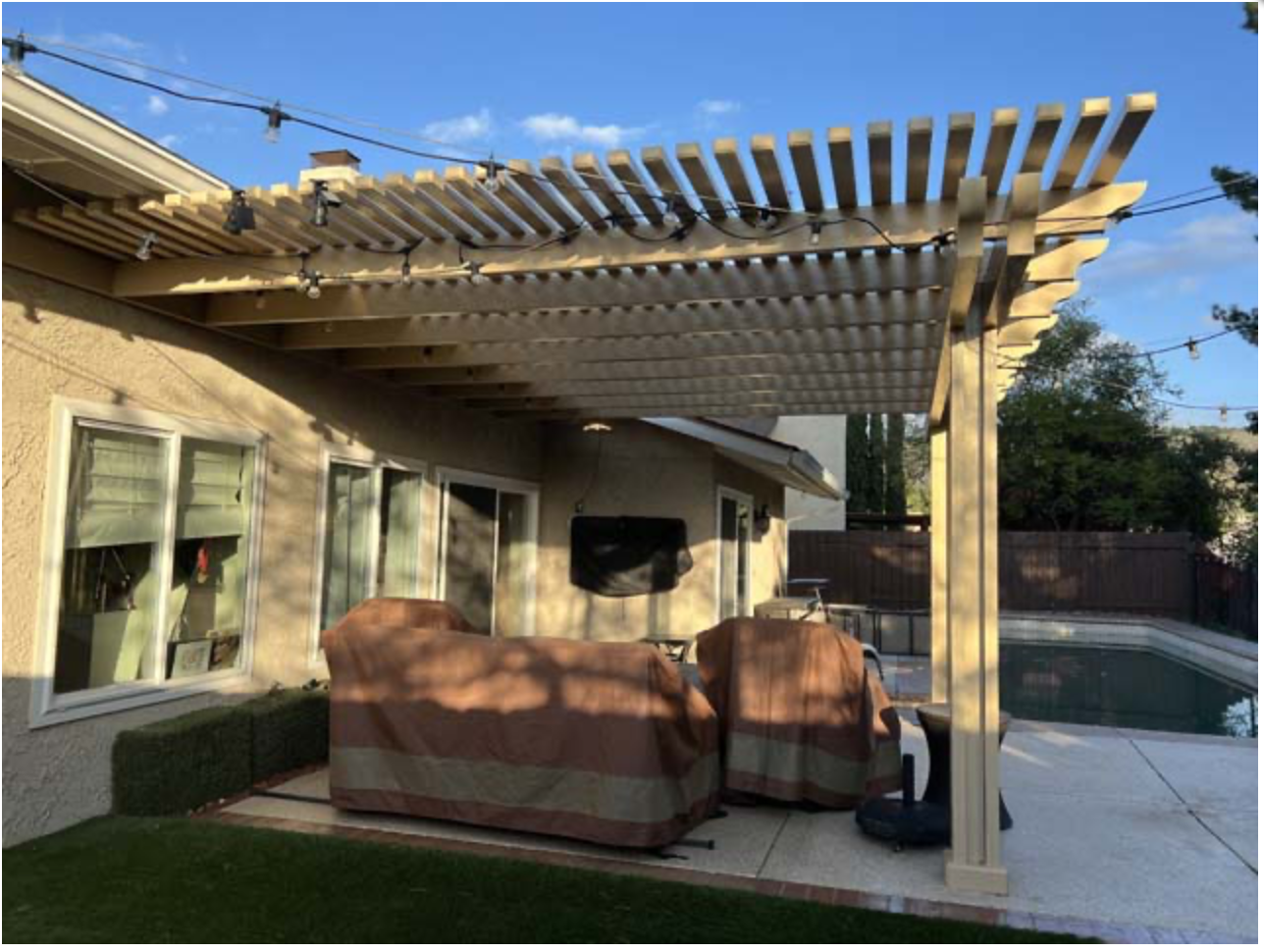 Alumawood Lattice Santa Clarita Pergola